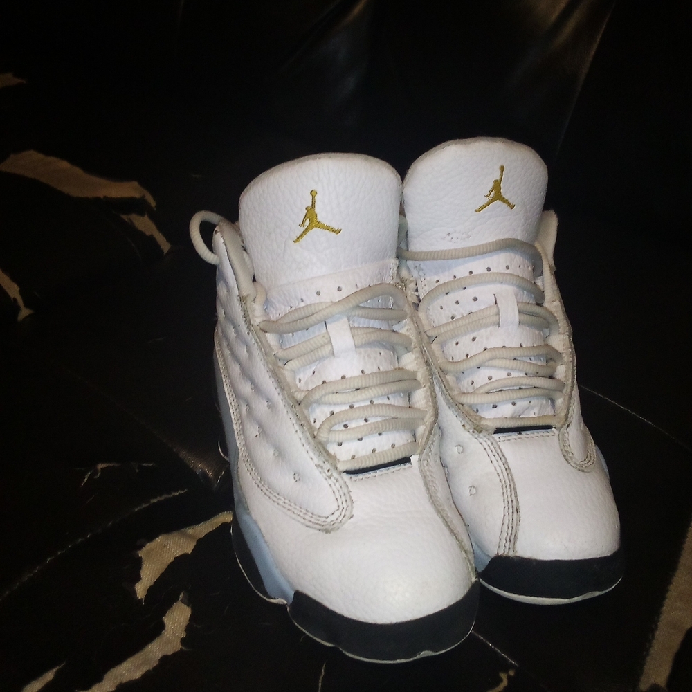 Kids Jordan 13 Flint Grey size 13c